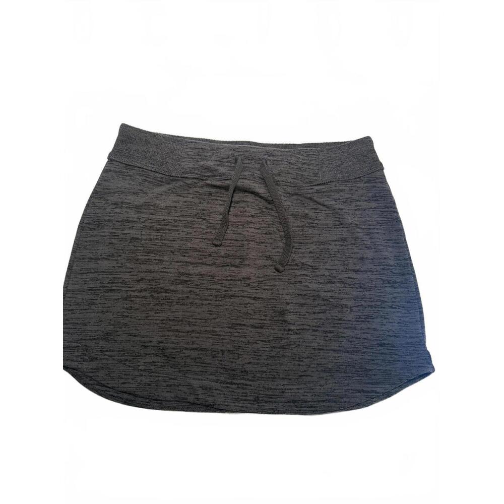 ATHLETA Womens‎ Size S, Heather Grey Downplay pullon Athletic Skirt. Draw String